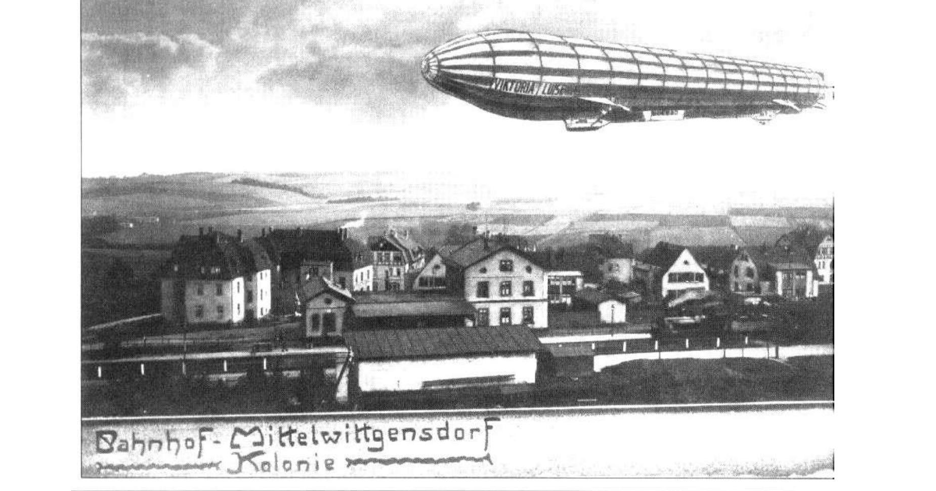 "Zeppelin - Quelle: Sammlung Heimatstube"