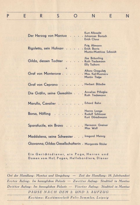Personen „Rigoletto“, Volksoper Dresden - Irmgard Meinig als Maddalena
